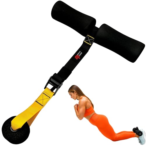 MuscleForge Nordic Curl Strap for Hamstring Training & Injury Prevention – Adjustable Door Anchor with Foam Ankle Padding – Portable Home Gym Leg Trainer for Squats, Sit-Ups & Core – 400 lbs - Image 1