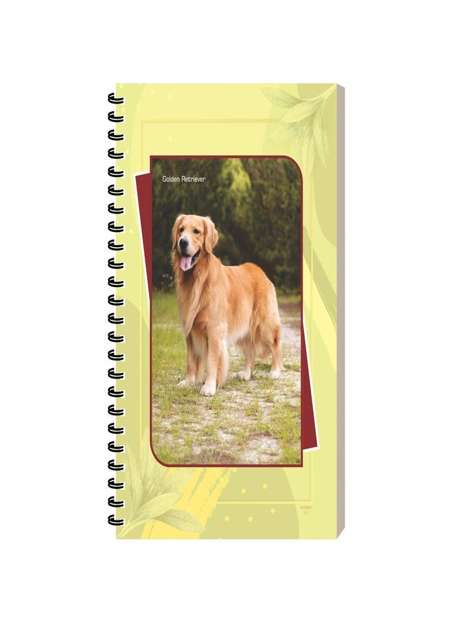 ESCAPER Dogs Designer Notebook, A5 Size, 160 Ruled Pages, Animal Diary, Stationery Notepad For Students, Spiral Notebook For Notes Writing, Personal & Office Diary (1, Cute Golden Retriever Dog) - Image 1