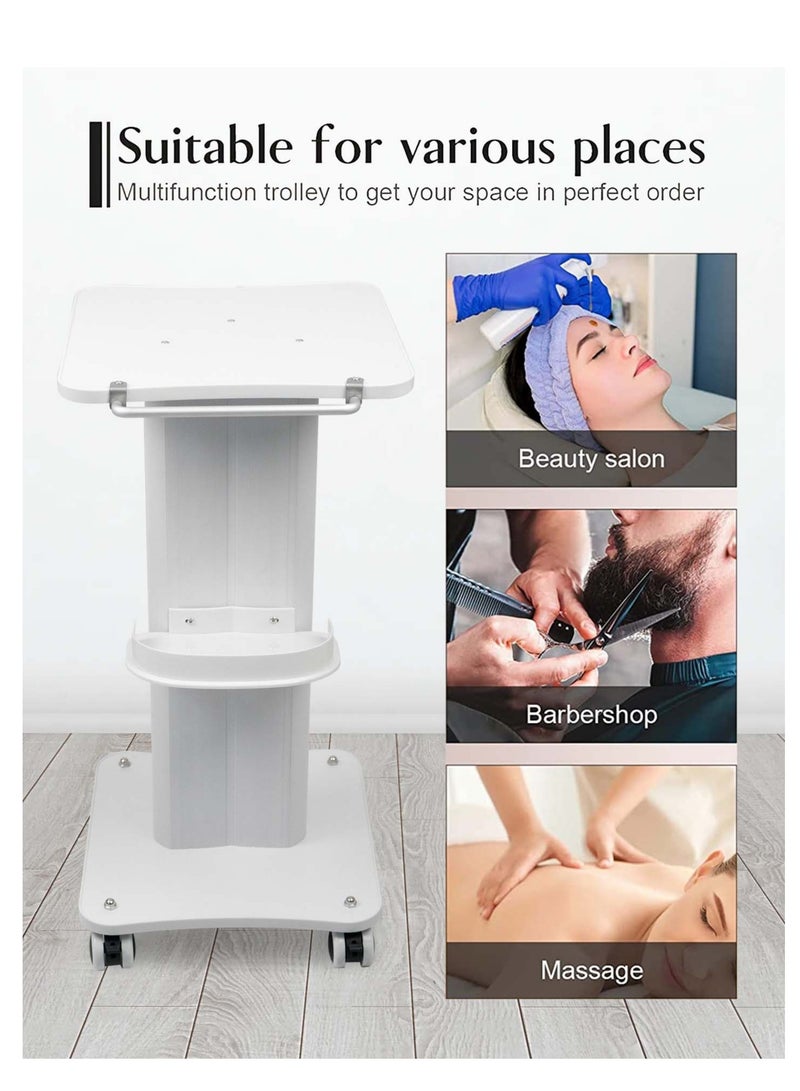 Libra Beauty Machine Trolley Spa Cart with Tray and Lockable Wheels - Image 3