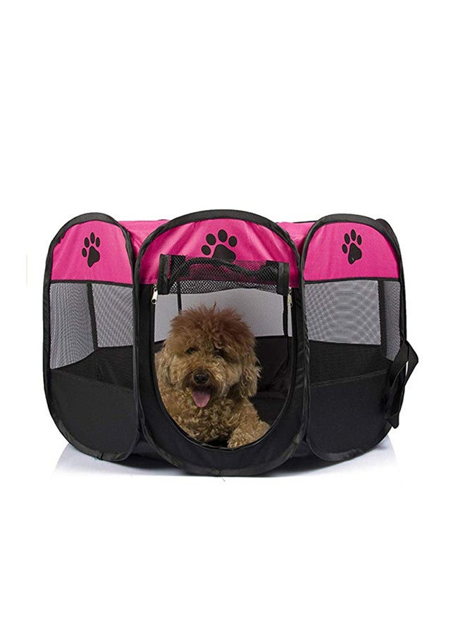 Octagonal Tent Outdoor Bed Pink/Black 91 x 91 x 58centimeter - Image 2