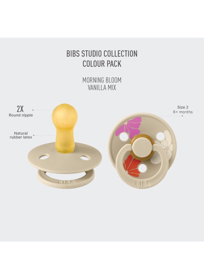 BIBS Pack of 2 Studio Colour Morning Bloom Latex Size 2 Vanilla Mix  - Image 4