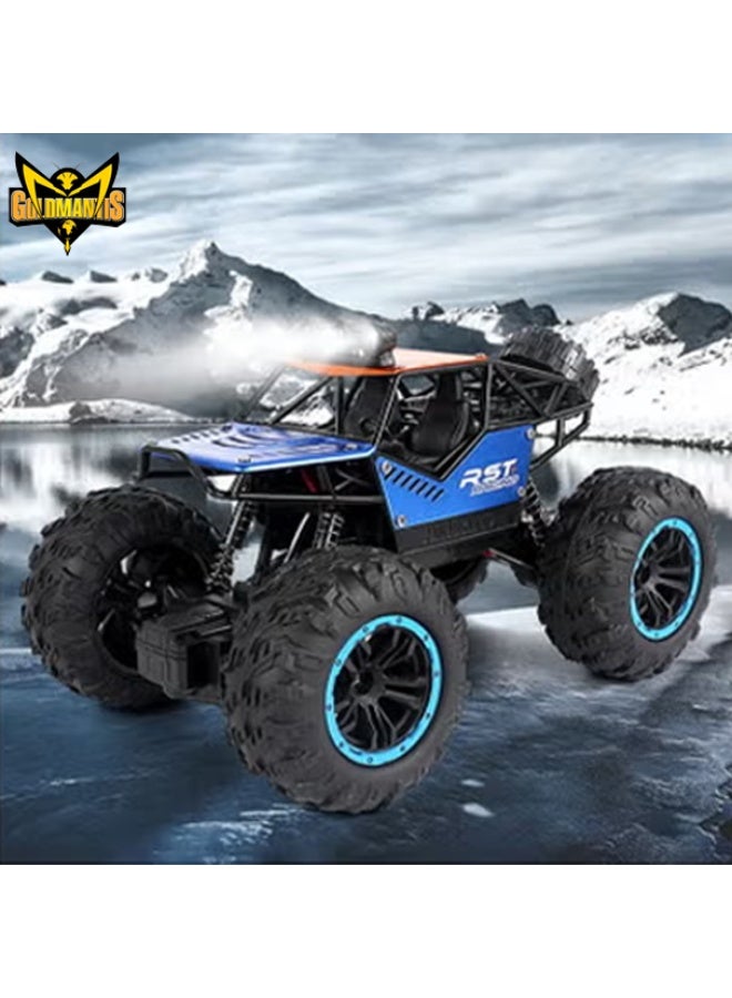 GOLD MANTIS Rock Climbing Stunt RC Car 4WD 2.4GHz Remote Control Off Road Drift Truck with LED Lights & Heavy Duty Tires for Kids Indoor Outdoor Racing – Green - Image 4