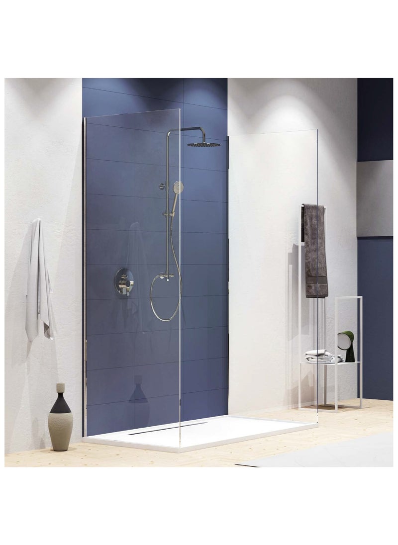 GS - GS Rubinetterie Doccia Shower Column With 30*30  Round Shower Head With Anti Lime System Chrome - 2252C - Image 1