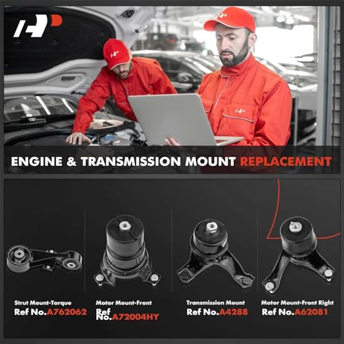 A-Premium Engine Motor Transmission Mount Torque Strut Mount Set of 4 Compatible with Toyota 2012-2017 Camry 2.5L Automatic Transmission, Replace# 123720H090 123630V031 123620V060 123610V060 - Image 2