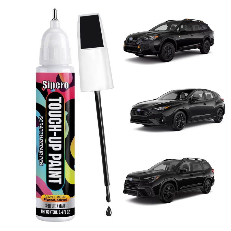 sipero For Subaru Crystal Black Silica D4S Touch Up Paint Pen Exact OEM Color Match for Chips Scratches Compatible with Outback Forester Crosstrek Impreza - Image 3