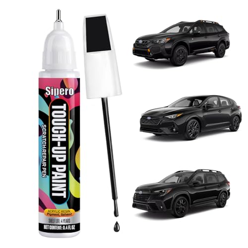 sipero For Subaru Crystal Black Silica D4S Touch Up Paint Pen Exact OEM Color Match for Chips Scratches Compatible with Outback Forester Crosstrek Impreza - Image 1