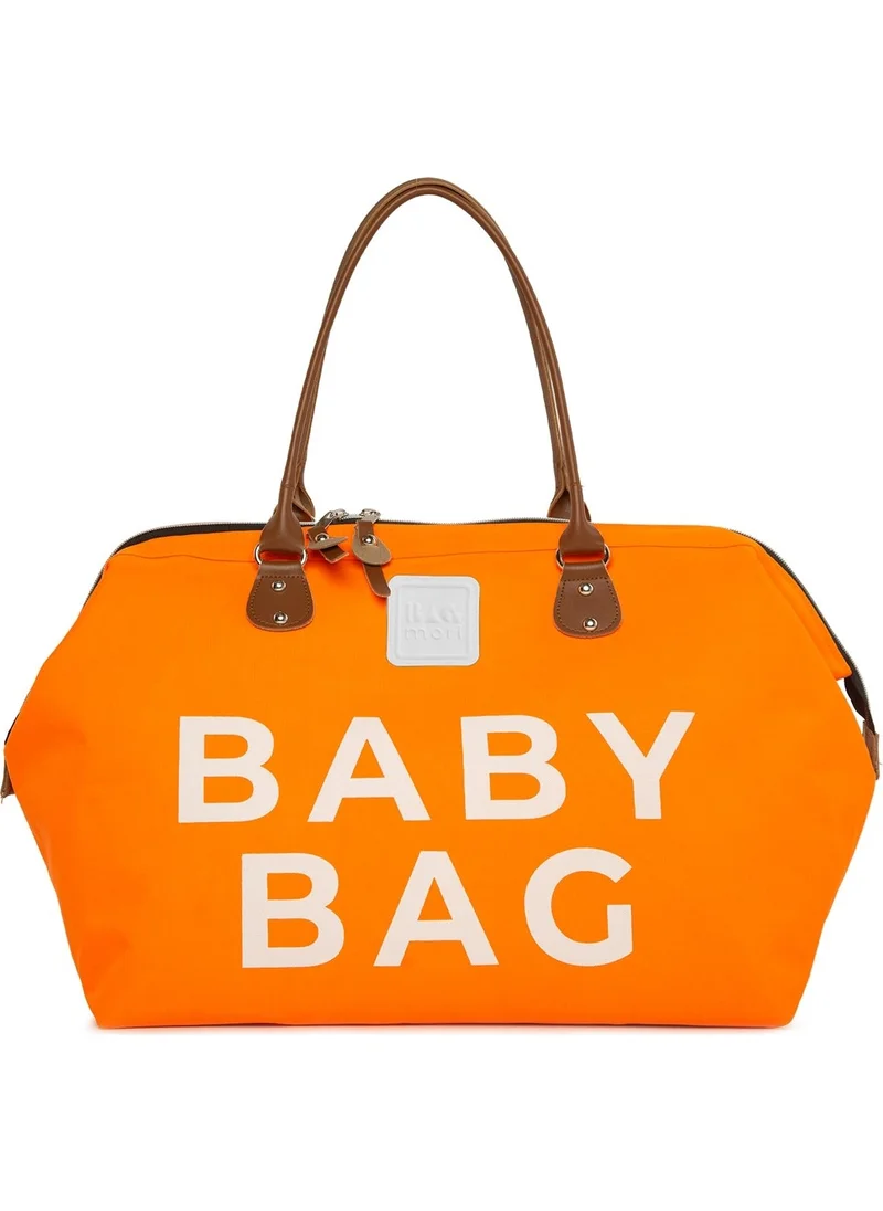 Bagmori Orange Baby Bag Printed Baby Care Bag