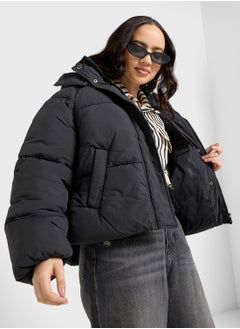 ONLY Drewstring Hooded Puffer Jacket  - Image 1