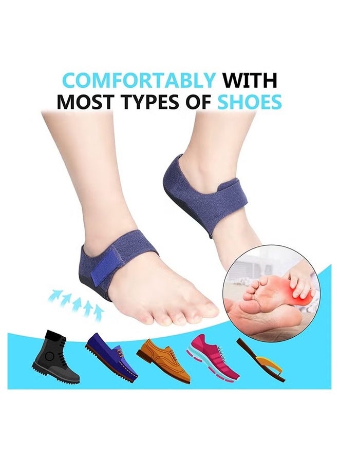 واي جيه 1 زوج من حماة الكعب لدعم آلام الكعب التهاب اللفافة الأخمصية وسادات كعب الجل - Image 4