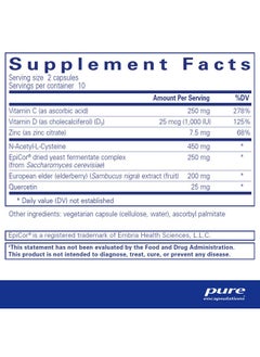 Pure Encapsulations Puredefense With Nac ; Enhances Firstline Immune Defense And Upper Respiratory Health ; 20 Capsules  - Image 3