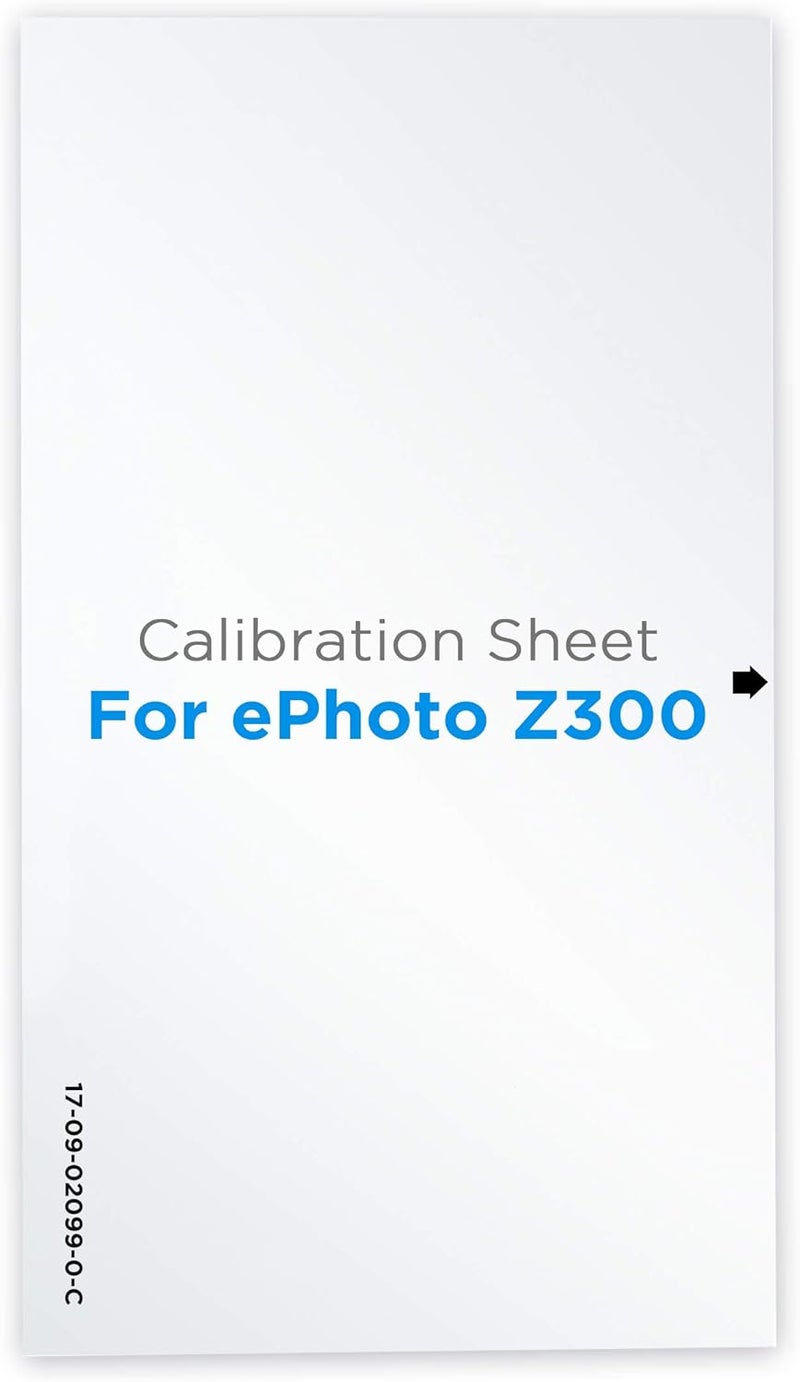 Plustek Calibration Control Sheet - for ePhoto Z300 Scanner only - Image 1