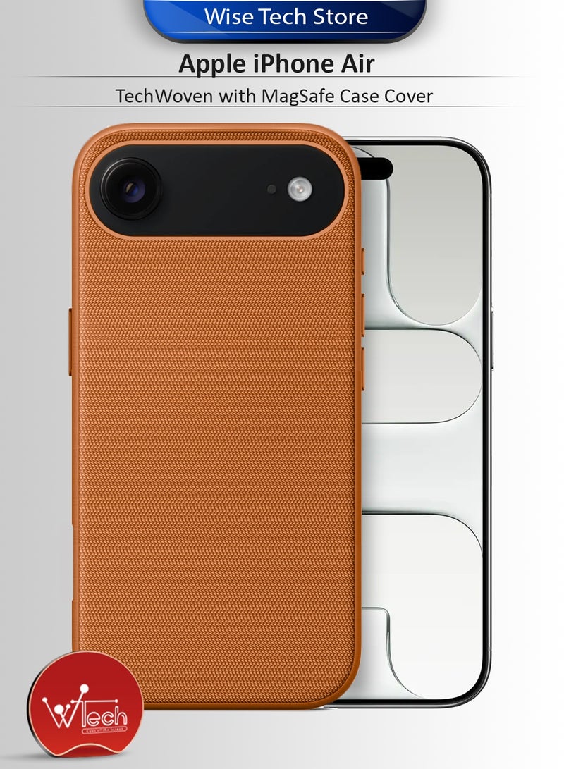دبليو تيك غطاء حماية للجهاز أبل آيفون إير 5G 2025 من تيك ووفن مع ماجسيف (MCMPMN) - برتقالي - Image 1
