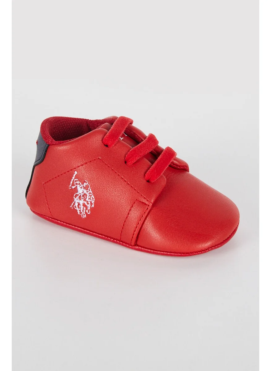 يو اس بولو اسن Base. Polo Assn Comfortable Red Baby Boy Shoes