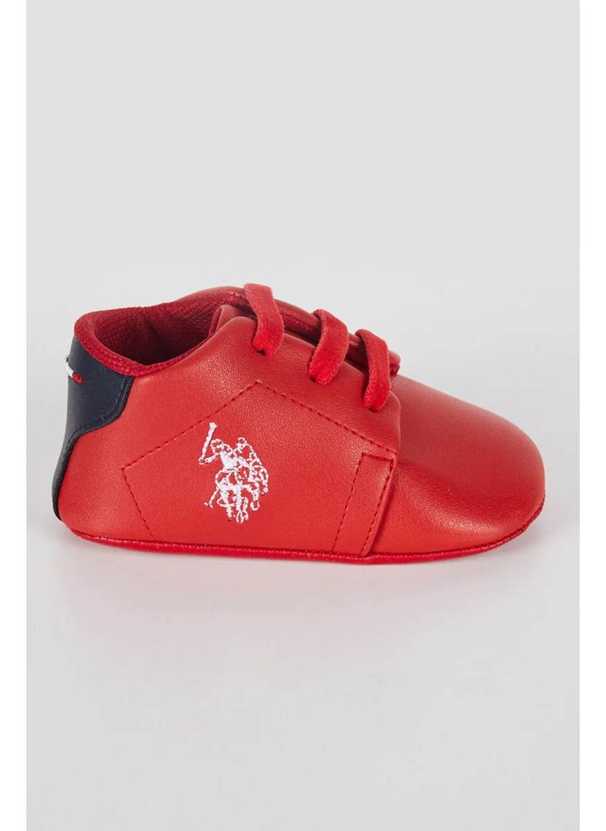 يو اس بولو اسن Base. Polo Assn Comfortable Red Baby Boy Shoes