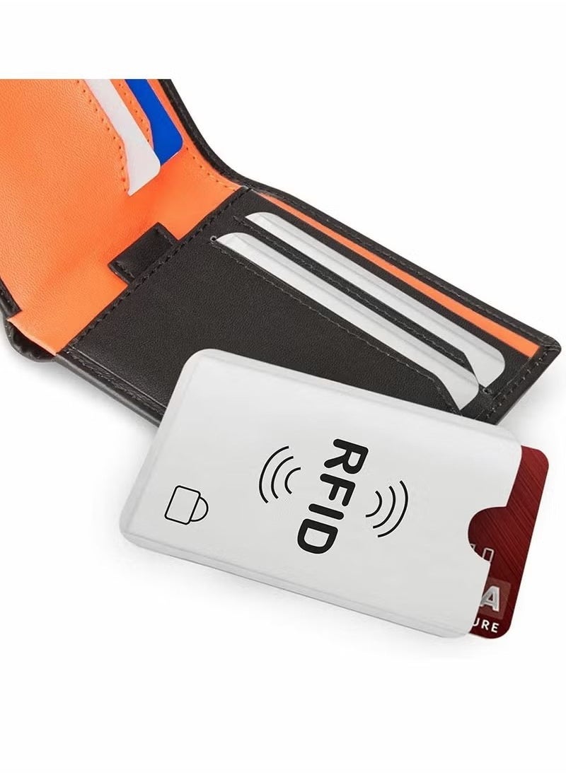Generic - RFID Blocking Sleeves Contactless Cards - RFID Credit Card Protector Waterproof and Tear Proof - Debit Card Protector Sleeve for Privacy and Property Safety - Image 1