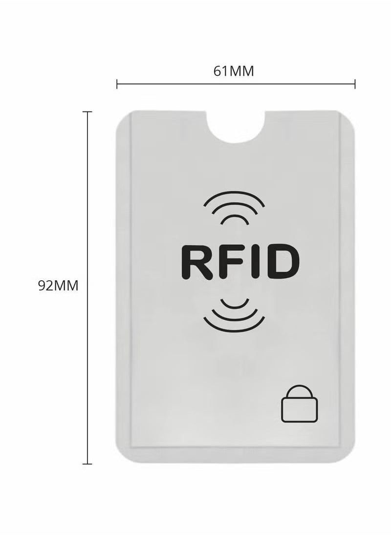 Generic - RFID Blocking Sleeves Contactless Cards - RFID Credit Card Protector Waterproof and Tear Proof - Debit Card Protector Sleeve for Privacy and Property Safety - Image 1