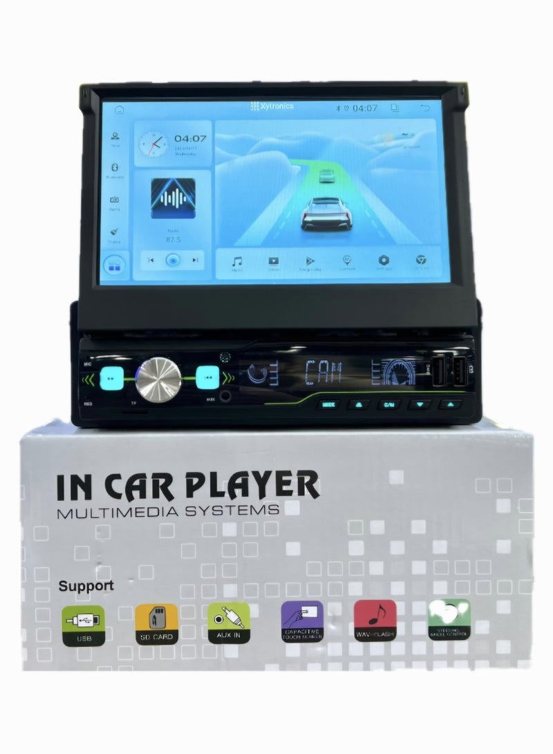 Generic Android 7.0-Inch-Wide Screen Car Stereo, Multimedia Player with WiFi, Bluetooth, Navigation, USB Port,2+32Gb with Rear Camera  - Image 1
