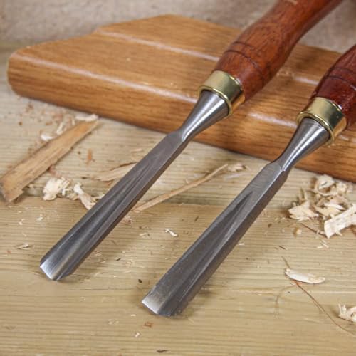 Faithfull Wood Carving Chisel Set of 12 in Presentation Case, ‎Walnut Color - Image 4