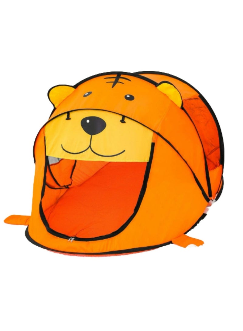 المنزل الذكي خيمة منزلية ذكية للأطفال للعب والنوم وديكور حفلات أعياد الميلاد وخيمة بيت اللعب للأولاد والبنات وخيمة داخلية وخارجية (خيمة النمر) - Image 1