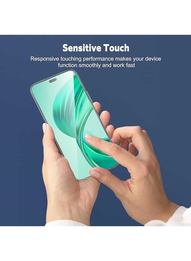 Screen Protector Compatible with Honor X8b, 【2+2 Pack】 Full Camera Lens Protector u0026 9H Hardness HD Tempered Glass, Anti Scratch, No Bubbles - Image 3