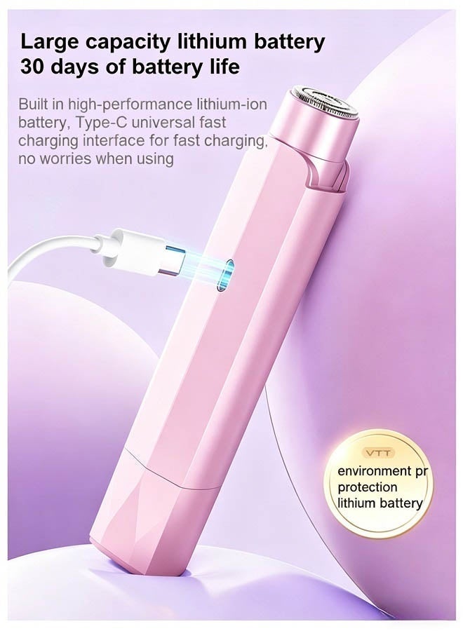VTT New dual head hair removal device, women's electric shaver, rechargeable hair removal device, suitable for private areas of the body (pink) - Image 5