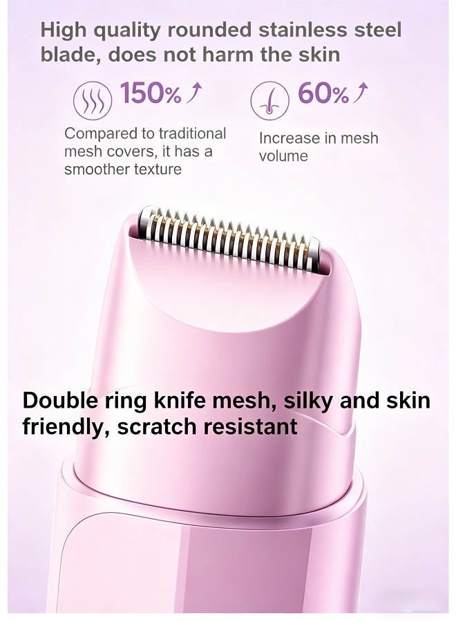 VTT New dual head hair removal device, women's electric shaver, rechargeable hair removal device, suitable for private areas of the body (pink) - Image 4