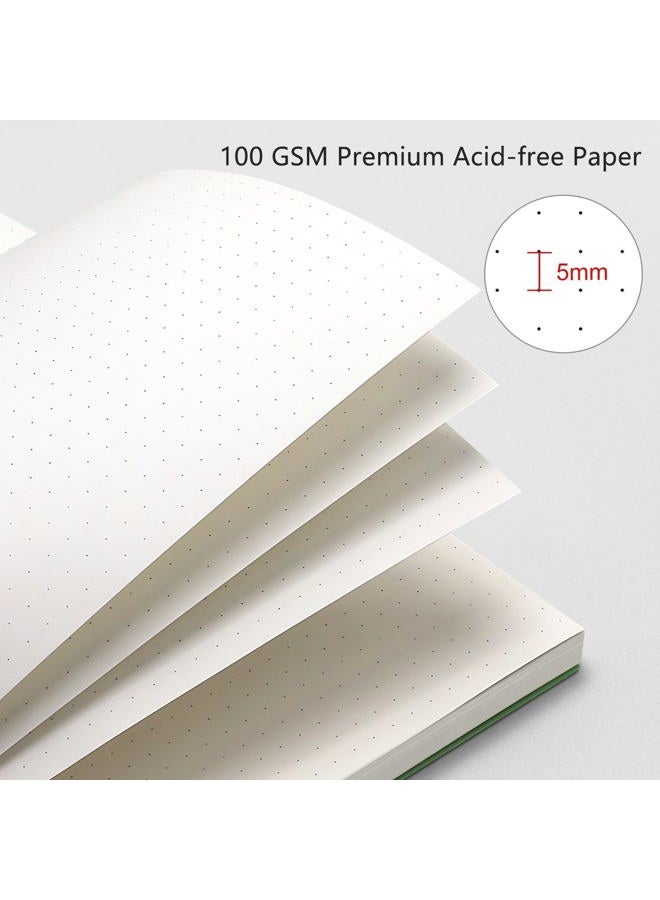 RETTACY Bullet Dotted Journal Notebook, 300 Pages, A4 Large Size (8.2'' × 11.2''), 100 GSM Thick Paper, Flexible Plastic Cover, Spiral-bound, for Bullet Journaling, Planning, Tracking (Sage Green) - Image 3