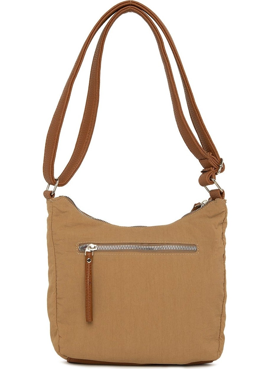 Bagmori Camel Leather Garnished Mini Casual Bag  - Image 3