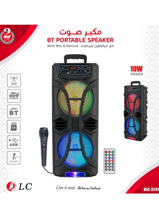 DLC DLC Portable Speaker With Mic & Remote DLC-32416  - Image 1