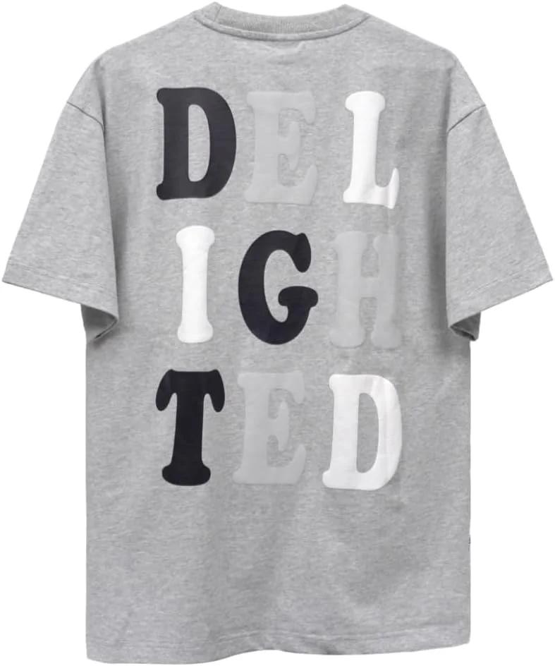 سيدرو Cedro Men's Oversize Graphic Cotton Tee in Grey