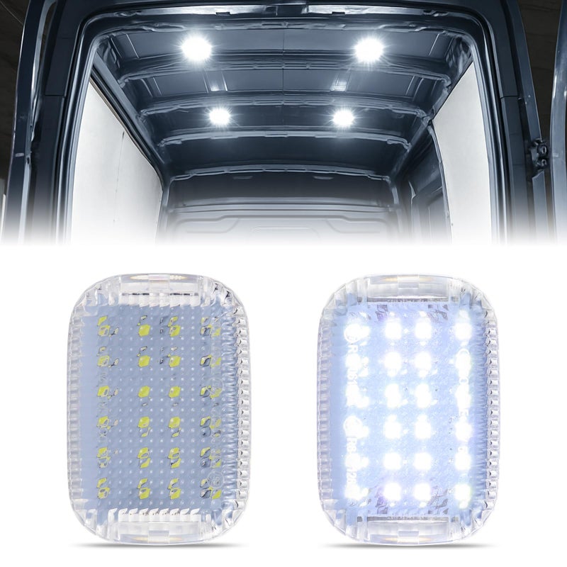 Transit Interior Cabin Courtesy Cargo Lights Load Space Area Dome Lights for 20142024 Ford Transit 150 250 350 350 HD Van Transit Connect 6000K White Pack of 2