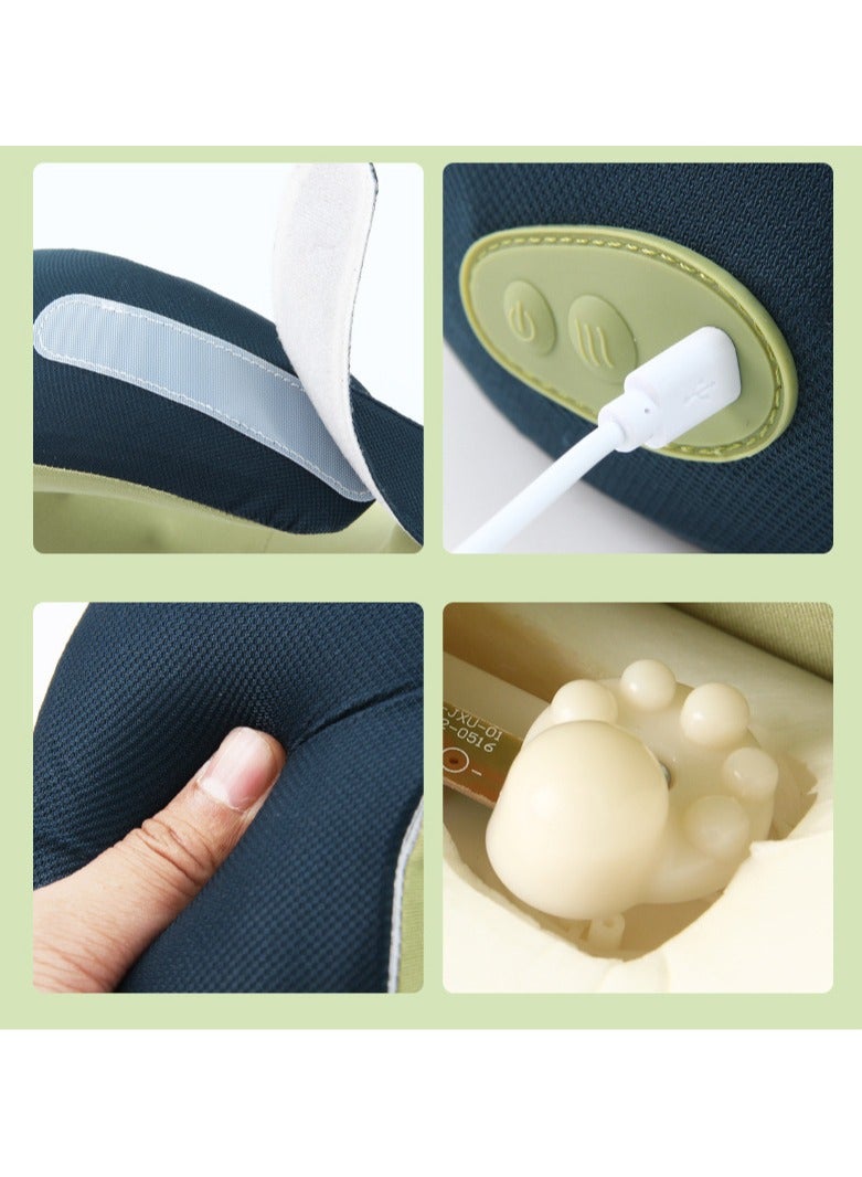 General New Cervical Spine Massager Shoulder and Neck Massage Nursing Home Car Electric Heated U-Shape Massage Pillow  - Image 3