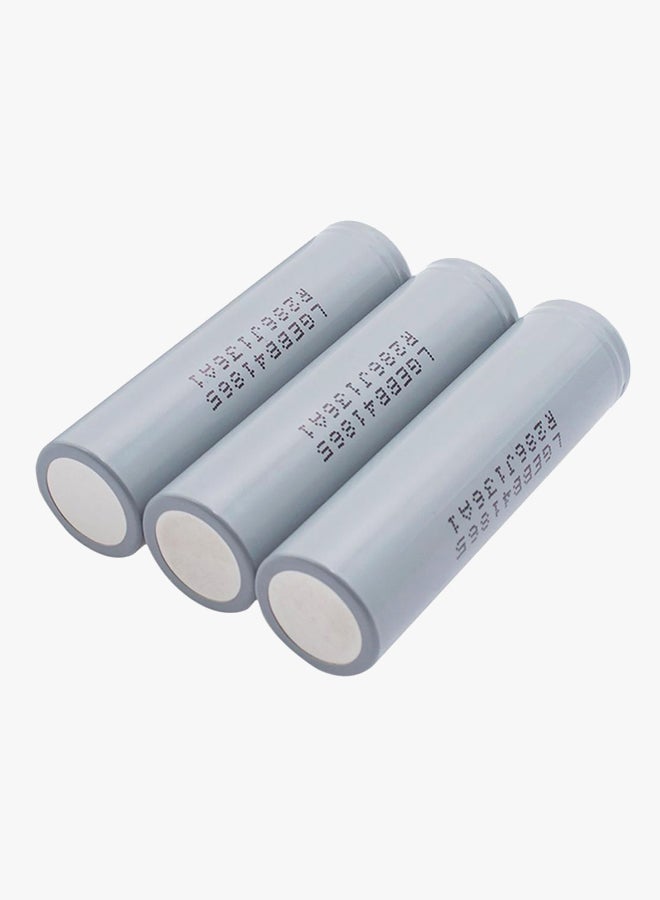 LG 2500 mAh 3-Piece Li-ion Rechargeable Battery Grey - Image 2