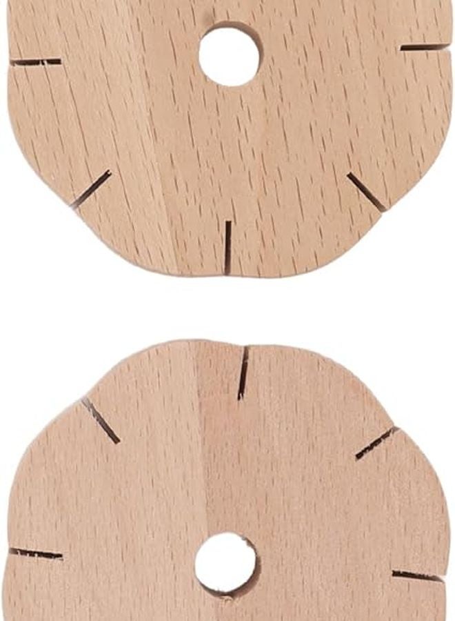 قرص كوميهيمو 8 فتحات أداة جديلة مستديرة مربعة 2 قطعة قرص حبل خرز خشبي DIY - Image 5