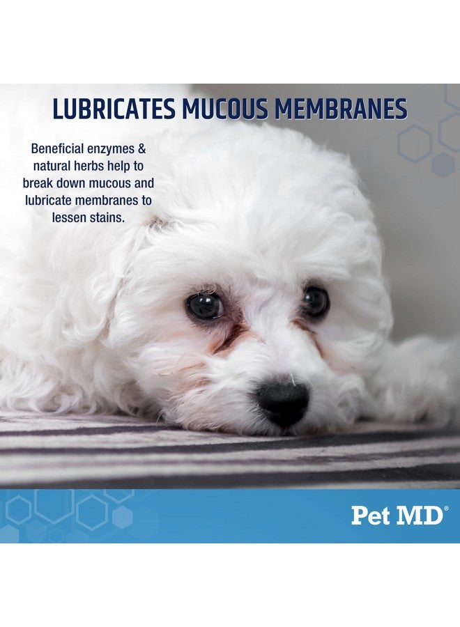 بيت إم دي مزيل بقع الدموع من Pet MD للكلاب والقطط - مكمل غذائي مضاد للأكسدة للعناية بالعين مع اللوتين والتوت البري وأوميغا 3 و6 - حلوى مضغ لإزالة بقع الدموع من القطط والكلاب للفراء الأبيض والفاتح - 60 قطعة - Image 3