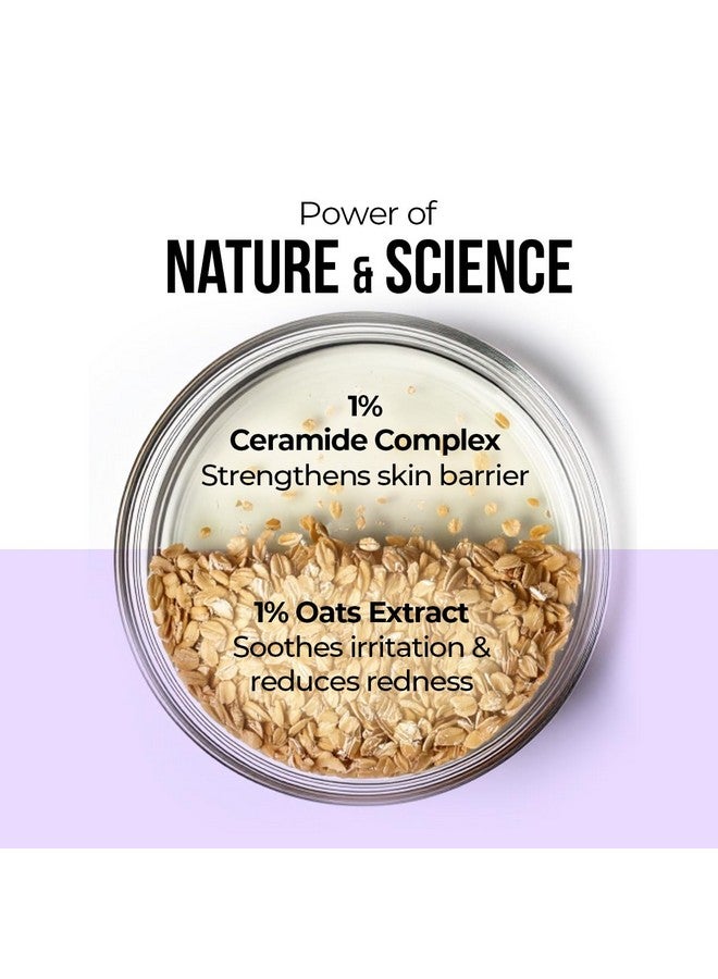 Dr. Sheth's مرطب د. شيث للبشرة الحساسة بالشوفان والسيراميد | خالي من الزيوت | 1% مركب الشوفان و 1% مركب السيراميد | يهدئ ويقلل من التهيج | يقوي حاجز البشرة | خفيف الوزن وغير لزج | للرجال والنساء | 100 جرام - Image 4