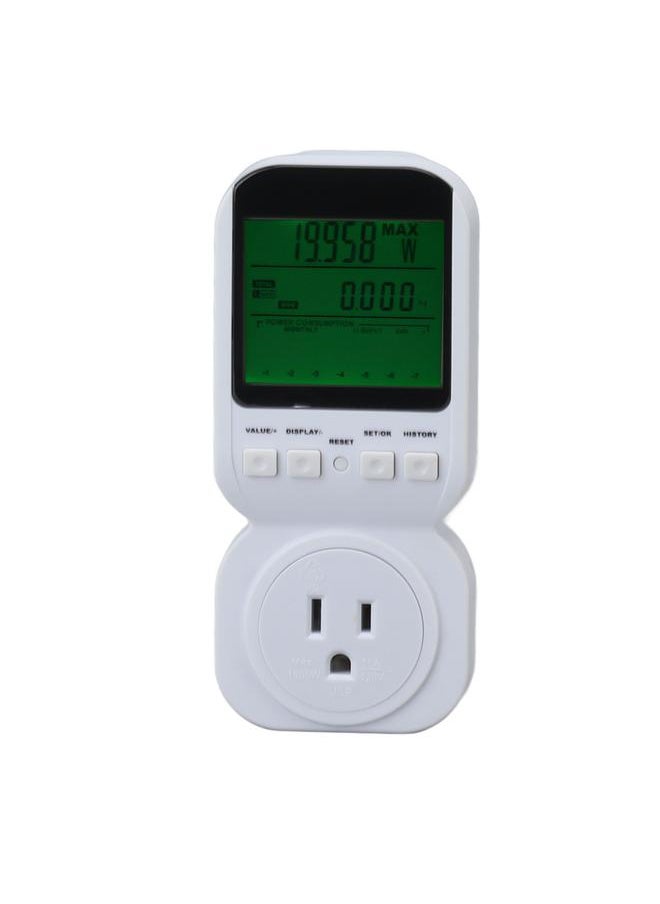 Thoraya 15A 60HZ 1800W Electricity Usage Monitor TS 8000 High Accuracy Power Meter Plug Power Watt Voltage Amps Meter with Digital LCD  - Image 1