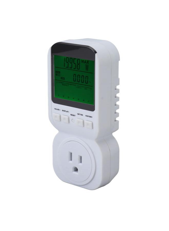 Thoraya 15A 60HZ 1800W Electricity Usage Monitor TS 8000 High Accuracy Power Meter Plug Power Watt Voltage Amps Meter with Digital LCD  - Image 2