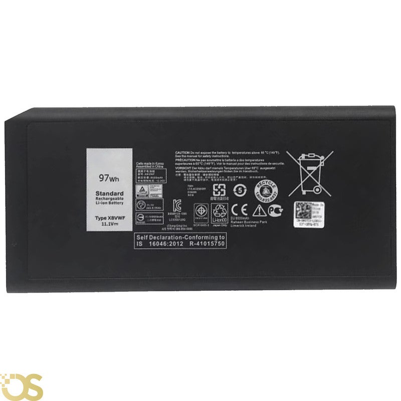 OS Battery Compatible with Dell Latitude 14 Rugged 5404 5414 E5404 7404 7414 E7404   4XKN5 X8VWF 97WH From OS Store - 3 Month Warranty - Image 1