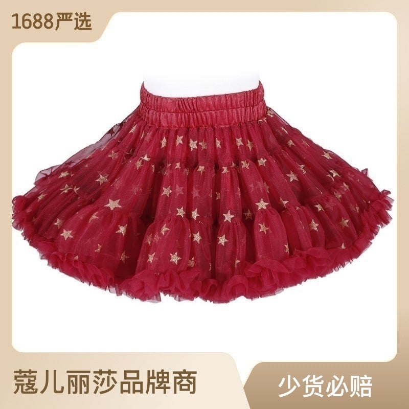 Brand Children'S Skirt Genuine Tutu Skirt Tutu Skirt Girl'S Skirt Princess Skirt Children'S Flower Skirt Convex Skirt - Image 3