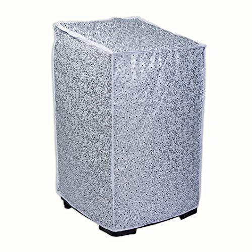 Classic كلاسيك® غطاء غسالة تحميل علوي مناسب للوحة خلفية 360° لويربل 8 كجم، 8.5 كجم، 9 كجم، 9.5 كجم، 10 كجم (63سمX66سمX106سم، أبيض ورمادي) - Image 4