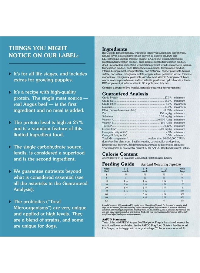 Taste of the Wild PREY ® Real Meat High Protein Limited Ingredient Dry Dog Food Grain-Free Recipe Made with Premium Real Ingredients That Provide High Amounts of Protein, Antioxidants, and Probiotics - Image 2