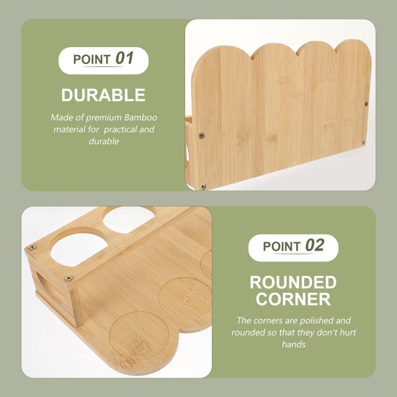 Double Tier Oilcan and Seasoning Rack 8 Hole Round Countertop Spice Organizer for Kitchen Oil Bottle Display - Image 5