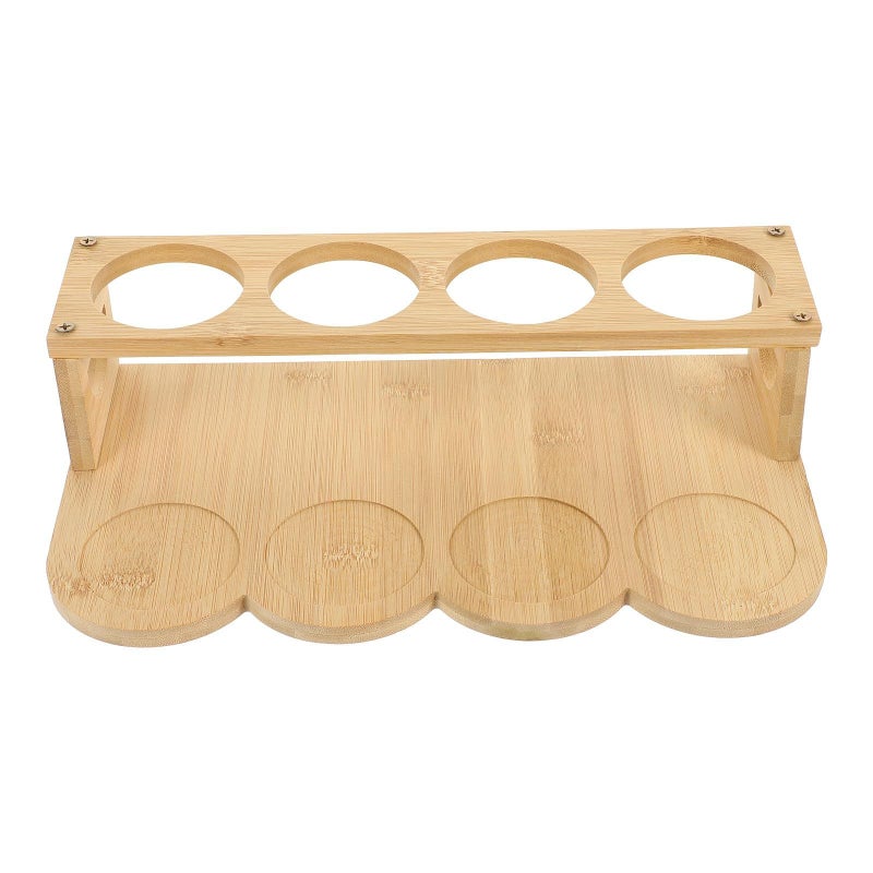 Double Tier Oilcan and Seasoning Rack 8 Hole Round Countertop Spice Organizer for Kitchen Oil Bottle Display - Image 2