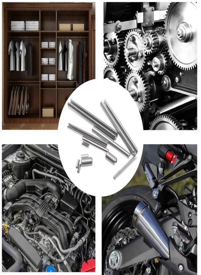 Rrina 440Pcs 304 Stainless Steel Slotted Spring Pin Assortment Kit, M1.5 M2 M2.5 M3 M4 M5 Split Expansion Dowel Tension Roll Pins - Image 5