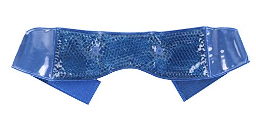 FOMI Hot Cold Jaw and Forehead Ice Pack by FOMI Care | Flexible Gel Bead Wrap for TMJ, Wisdom Teeth, Oral and Facial Surgery, Dental Implants, Migraine, Headache, Chin and Tooth Pain | Adjustable (Blue) - Image 3