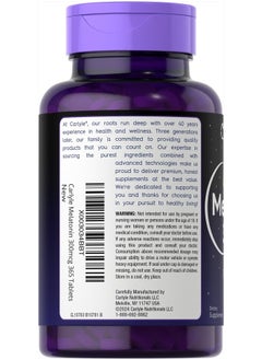 CARLYLE Melatonin 300 mcg | 365 Tablets | Low Dose | Vegetarian, Non-GMO, Gluten Free  - Image 3