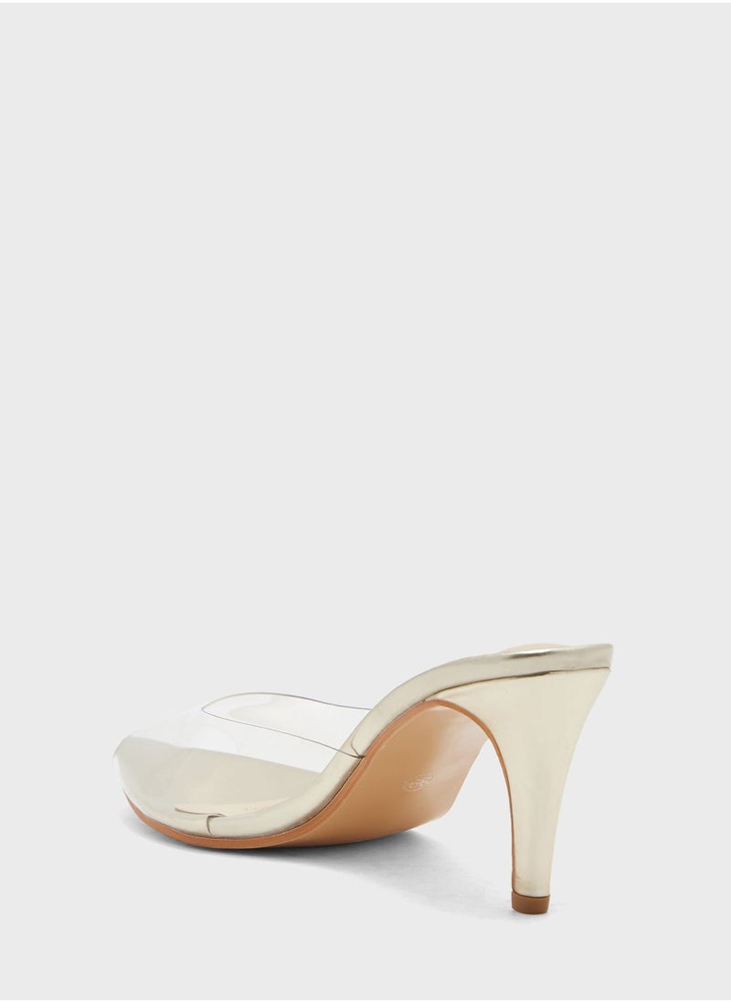 Clear Sandal With Pointed Toe