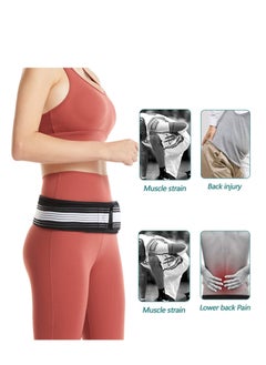 Peachjoy Sacroiliac SI Joint Hip Belt, Lower Back Support Brace Hip Braces for Hip Pain Alleviate Sciatic Anti-Slip Sacroiliac Belt Pilling-Resistant Pelvic Belt for Men Women  - Image 2