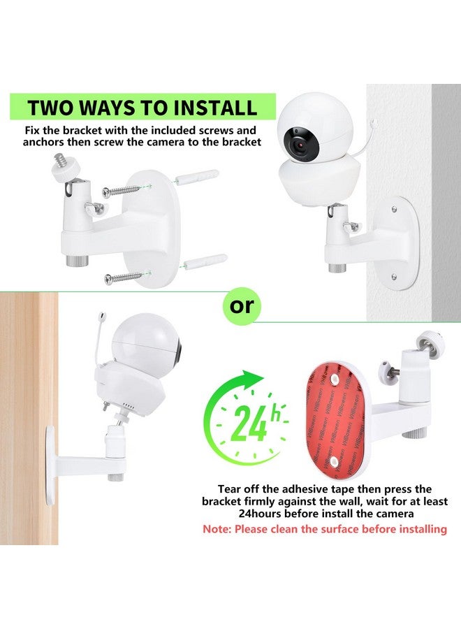 wochel Baby Monitor Wall Mount Compatible with Babysense V43/HDS2/V24R/VBM55TX/Max View Baby Monitor, Adjustable Baby Monitor Holder, Perfect View Angle and Easy Installation Without Drilling - Image 4